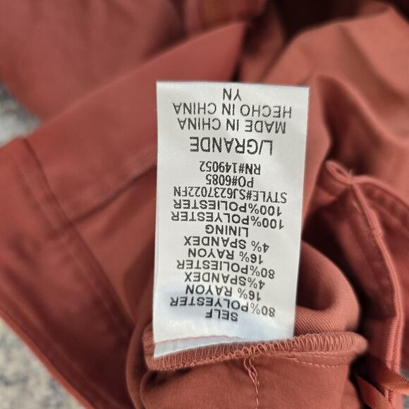 Fashion Nova Pants Womens Large Pink Ponte Flare Bell Bottom Lined Hook Eye - Picture 10 of 12